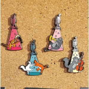 Disney Loungefly Aristocats Blind Box Pin Bundle Lot Of 4